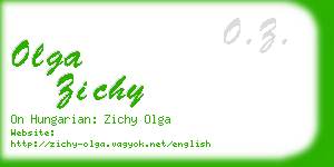 olga zichy business card